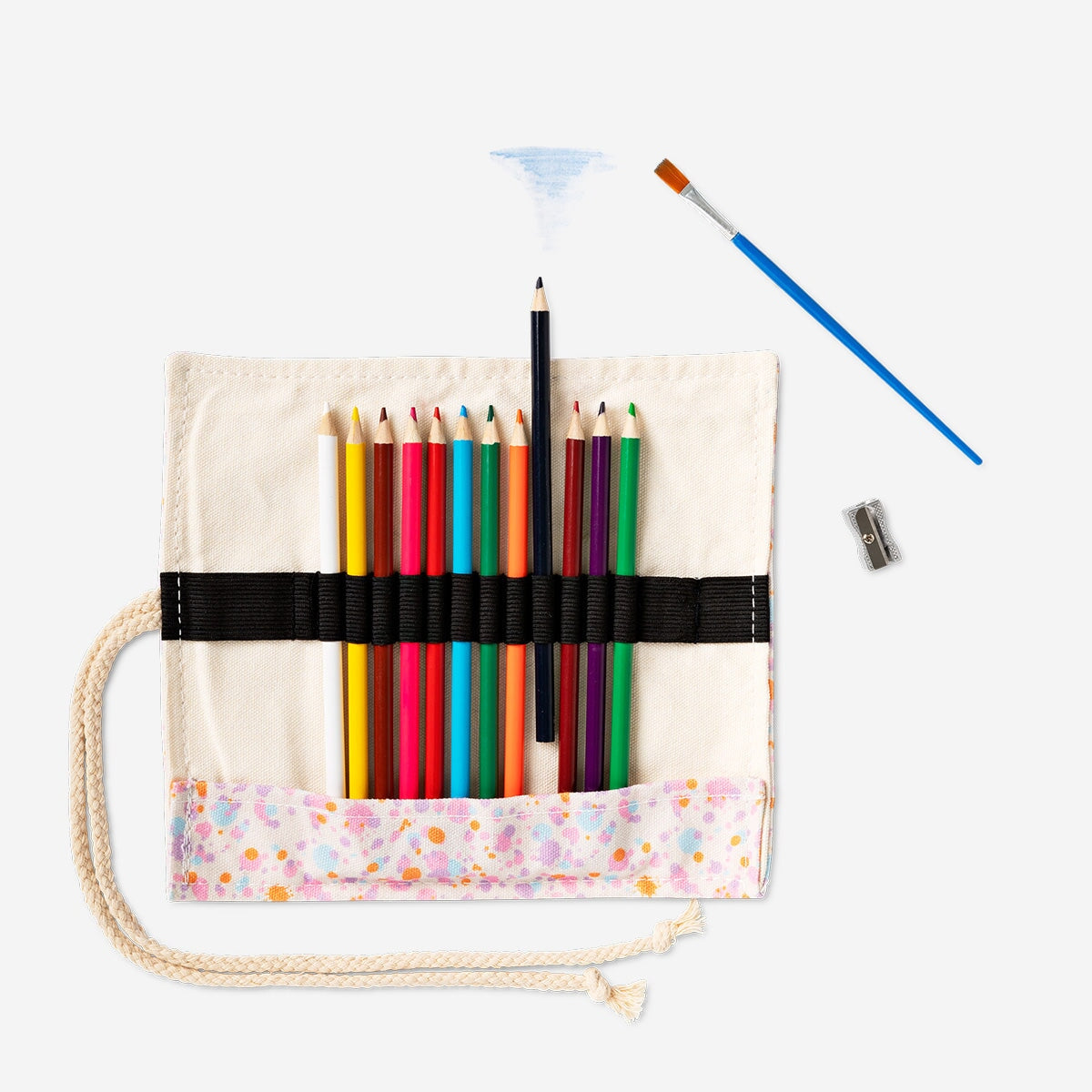 Watercolouring pencils with cotton bag - 12 colours Hobby Flying Tiger Copenhagen 