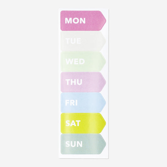 Weekdag stickers