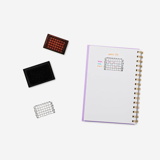 Weekly panda planning stamps