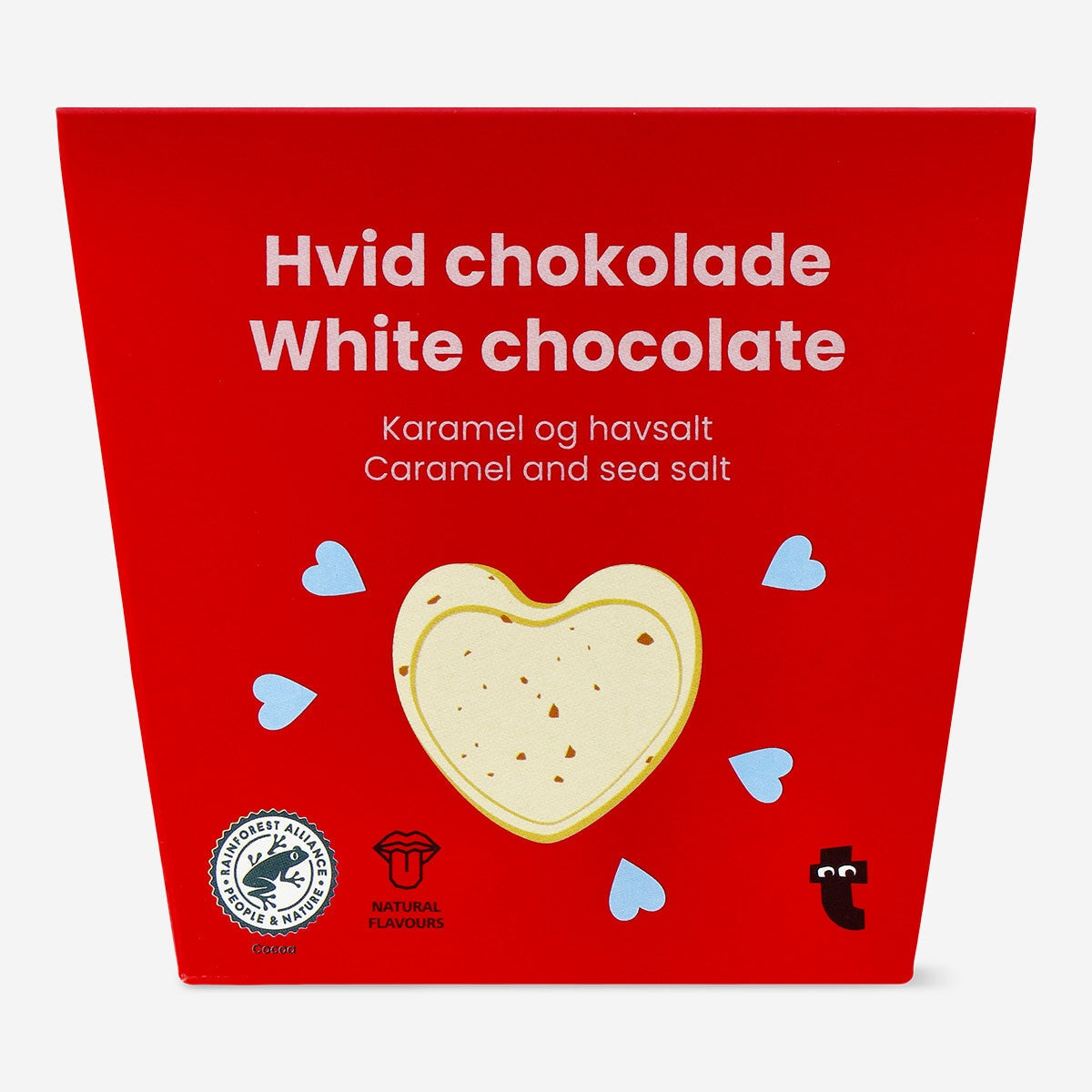 White chocolate heart. Caramel and sea salt Food Flying Tiger Copenhagen 