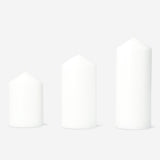 White Pillar Candles - 3 pcs Flying Tiger Copenhagen 