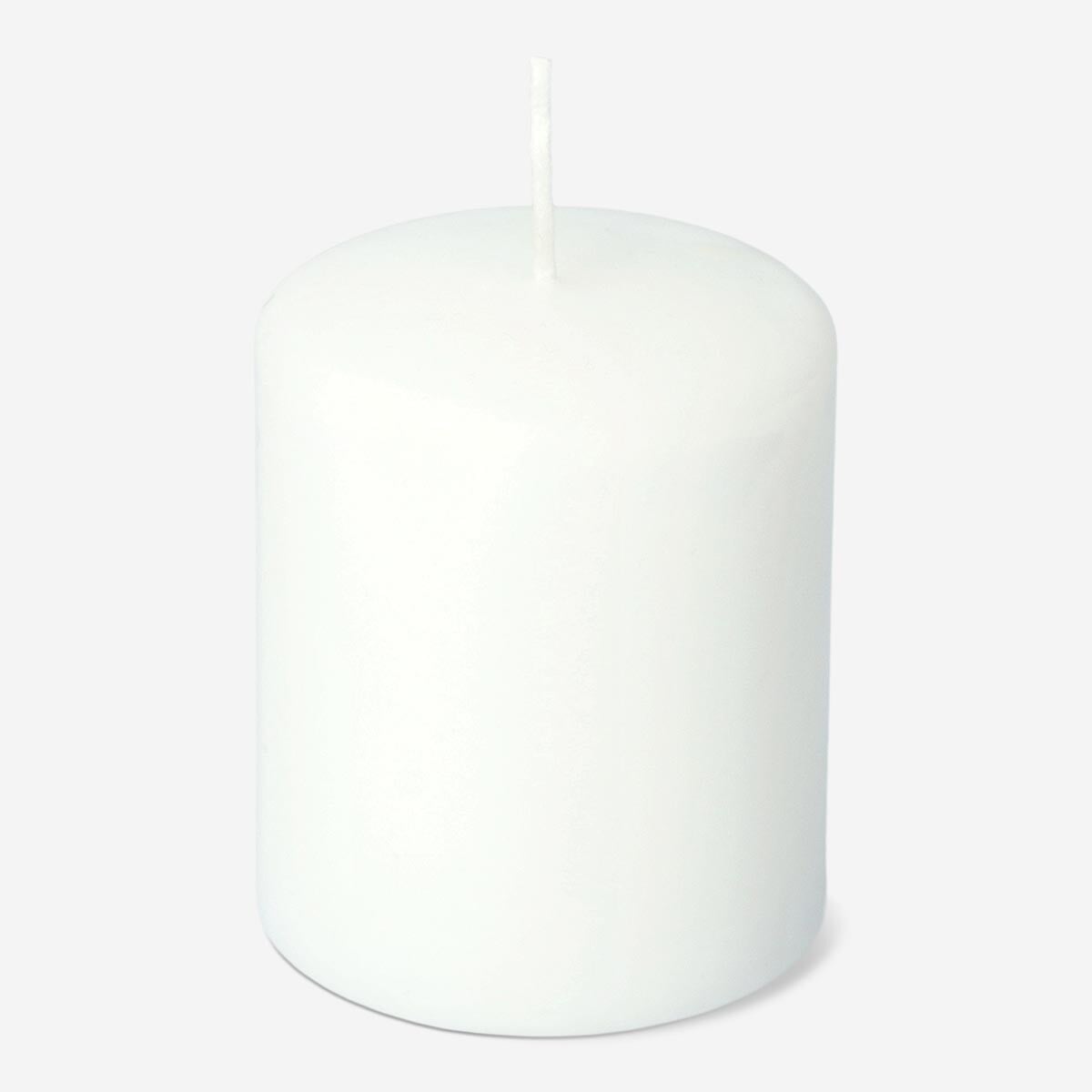 White Rustic Pillar Candle - 8 cm Home Flying Tiger Copenhagen 