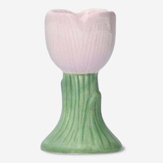 Pink tulip candler holder