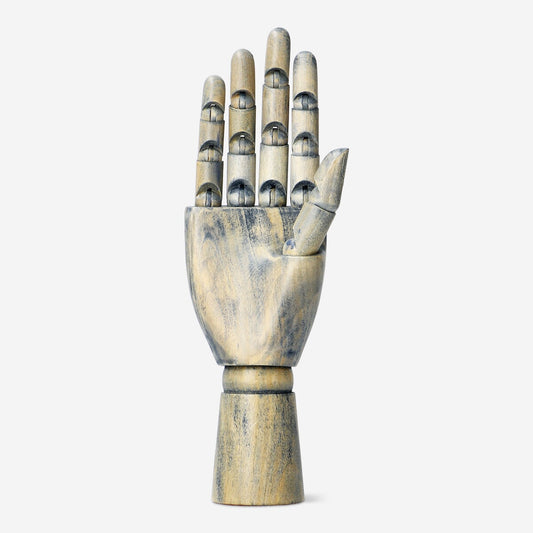 Wooden mannequin hand