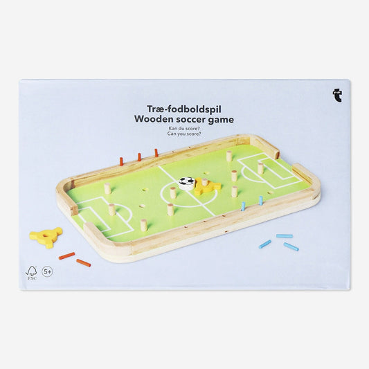 Wooden mini soccer game