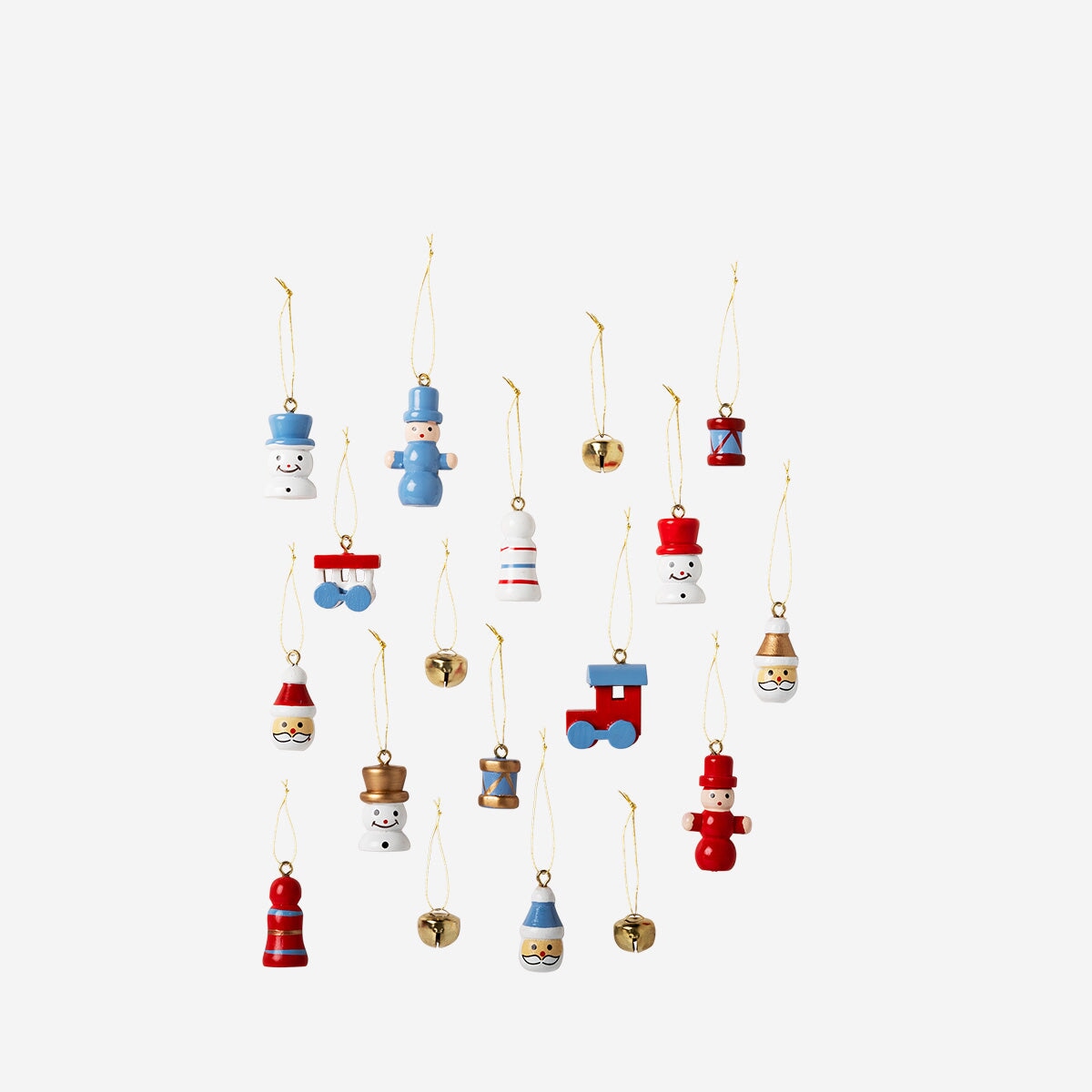 Wooden Ornaments for Hanging - 18 pcs Home Flying Tiger Copenhagen 