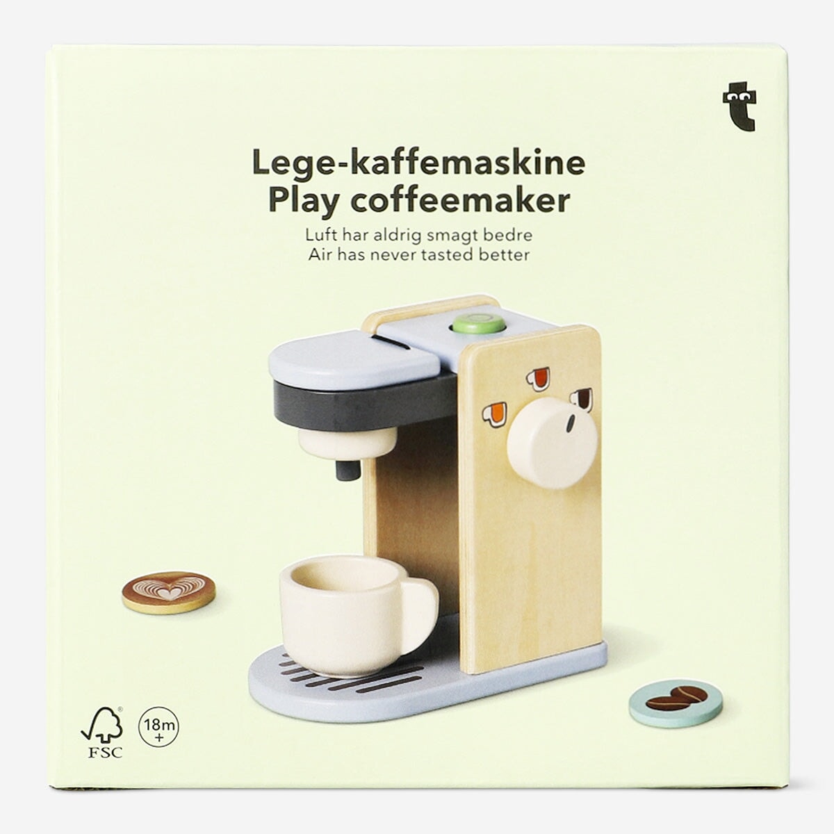 Wooden Play Coffee Maker Toy Flying Tiger Copenhagen 