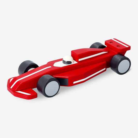 Wooden racing car