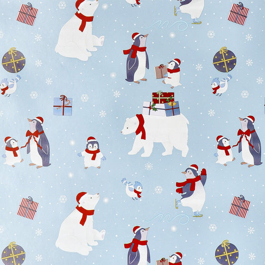 400 cm Wrapping paper - Christmas animals