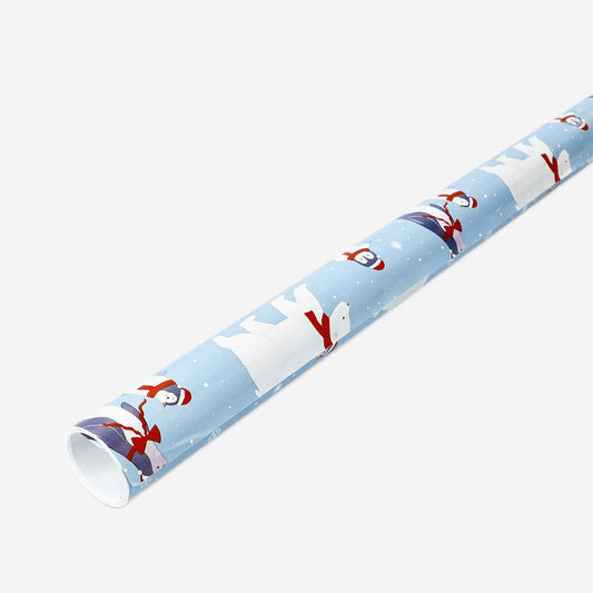 400 cm Wrapping paper - Christmas animals