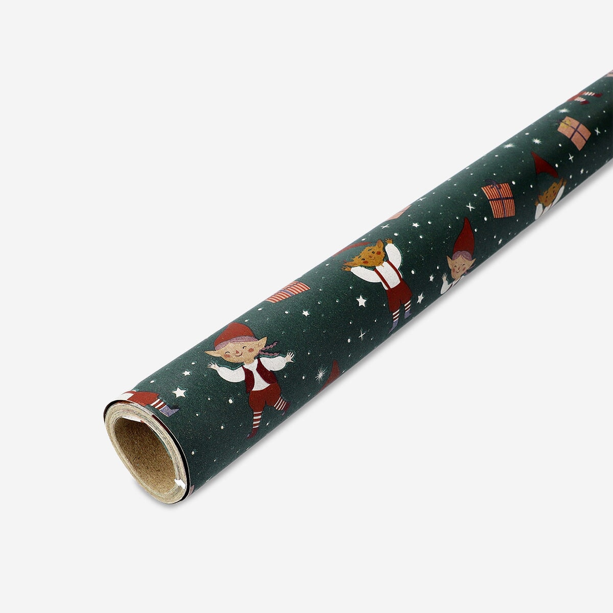 Wrapping Paper with Christmas Elfs - 400x70 cm Party Flying Tiger Copenhagen 