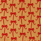 Wrapping Paper with Red Bows - 400x70 cm Party Flying Tiger Copenhagen 