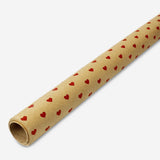 Wrapping Paper with Red Hearts - 400x70 cm Party Flying Tiger Copenhagen 