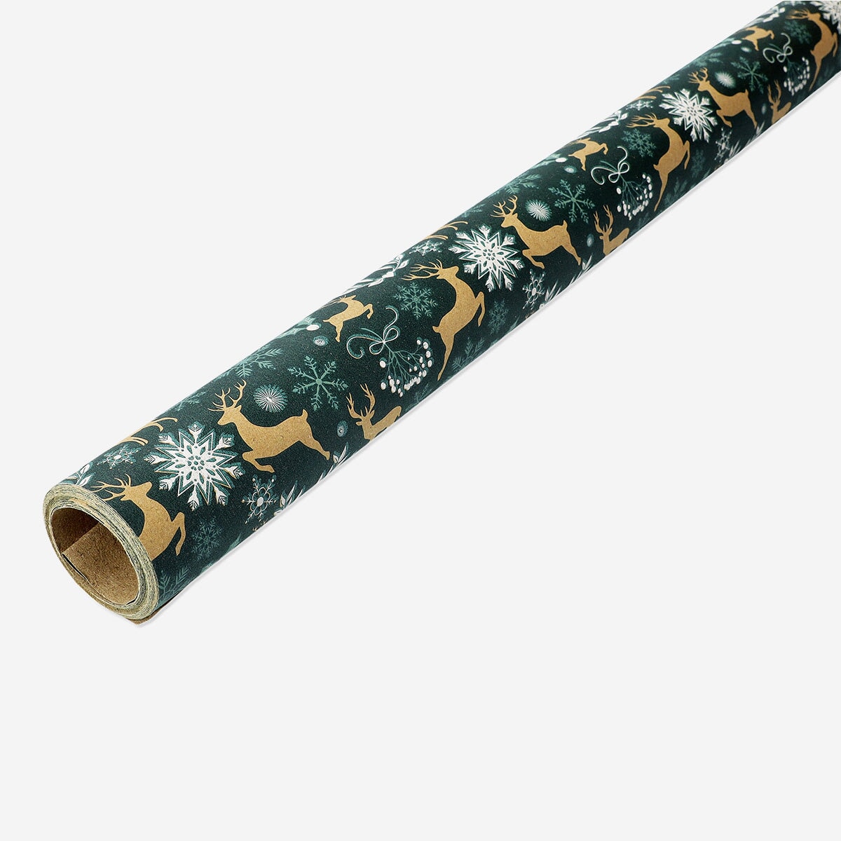 Wrapping Paper with Reindeers - 400x70 cm Party Flying Tiger Copenhagen 