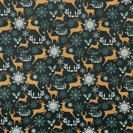 400 cm Wrapping paper - Reindeers