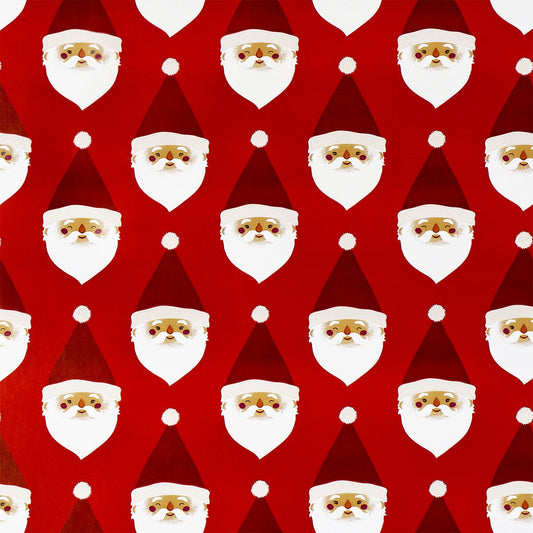 400 cm Wrapping paper - Santas