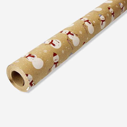 10 m - Geschenkpapier mit Schneemännern