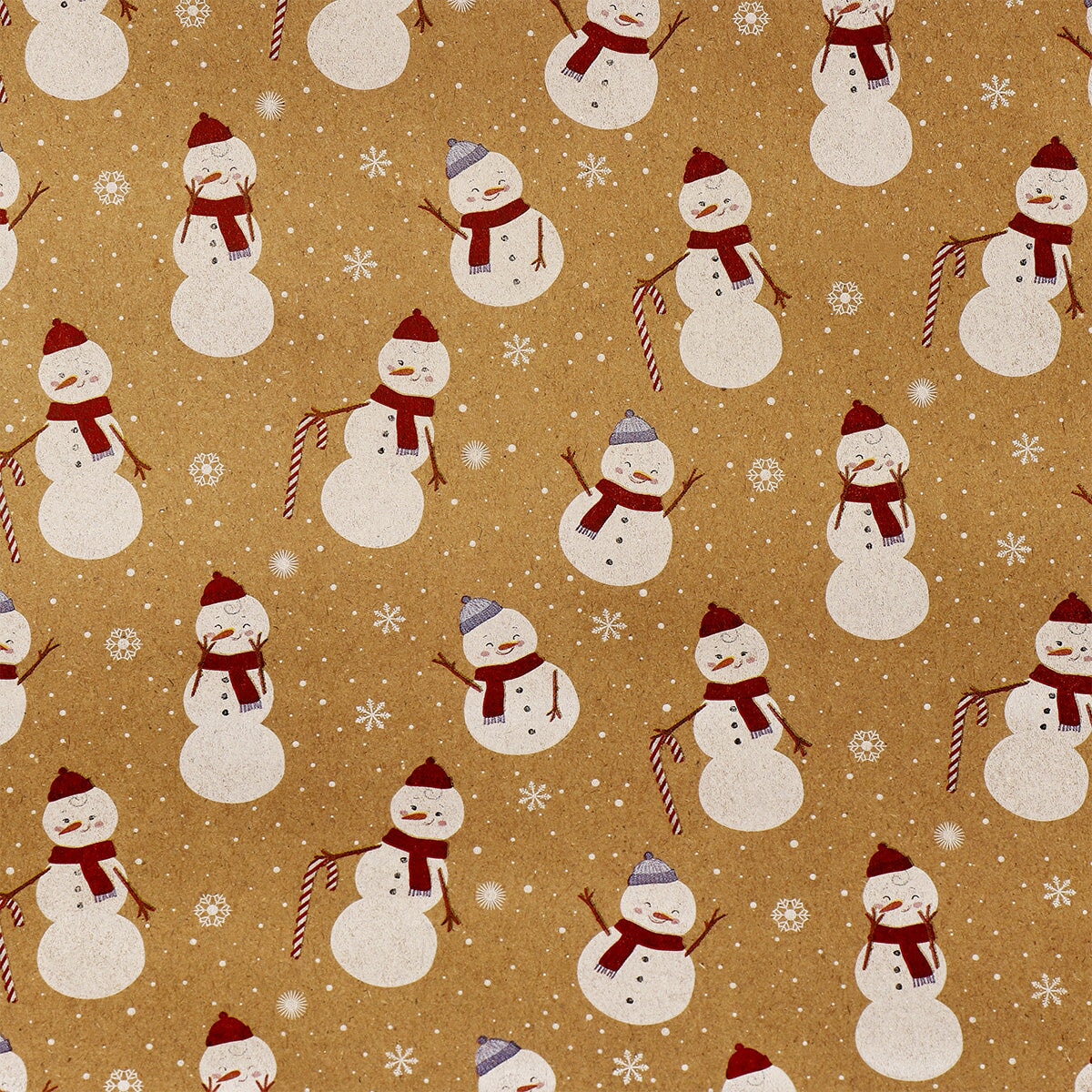 Wrapping Paper with Snowmen - 1000x70 cm Party Flying Tiger Copenhagen 