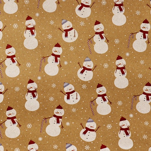 10 m Wrapping paper with snowmen