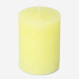 Yellow Rustic Pillar Candle - 8 cm Home Flying Tiger Copenhagen 