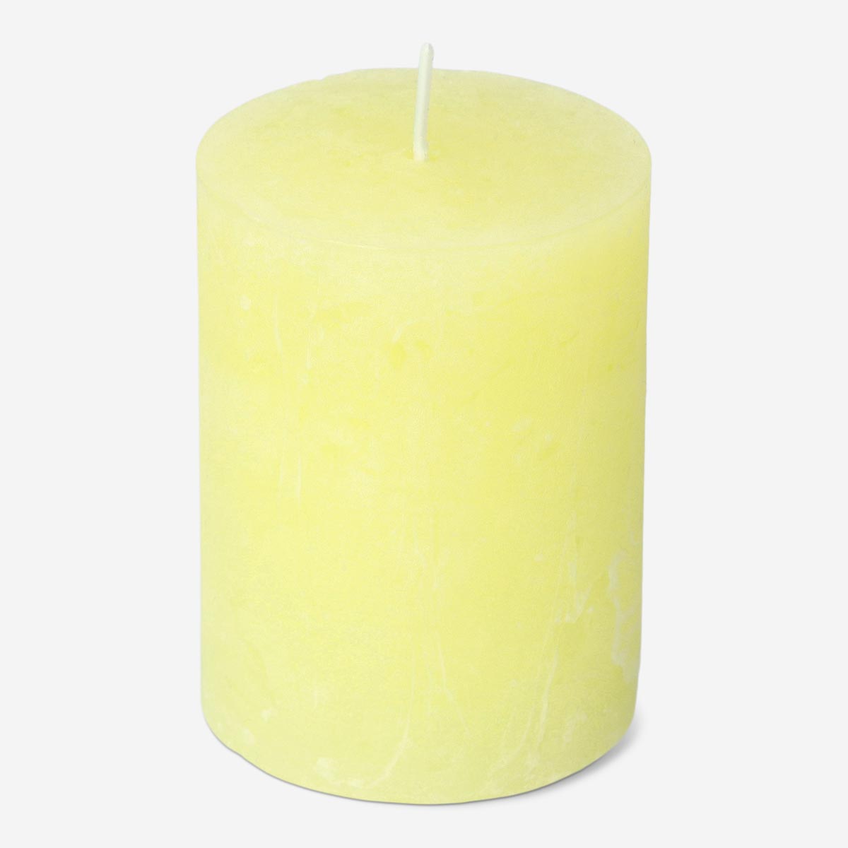 Yellow Rustic Pillar Candle - 8 cm Home Flying Tiger Copenhagen 