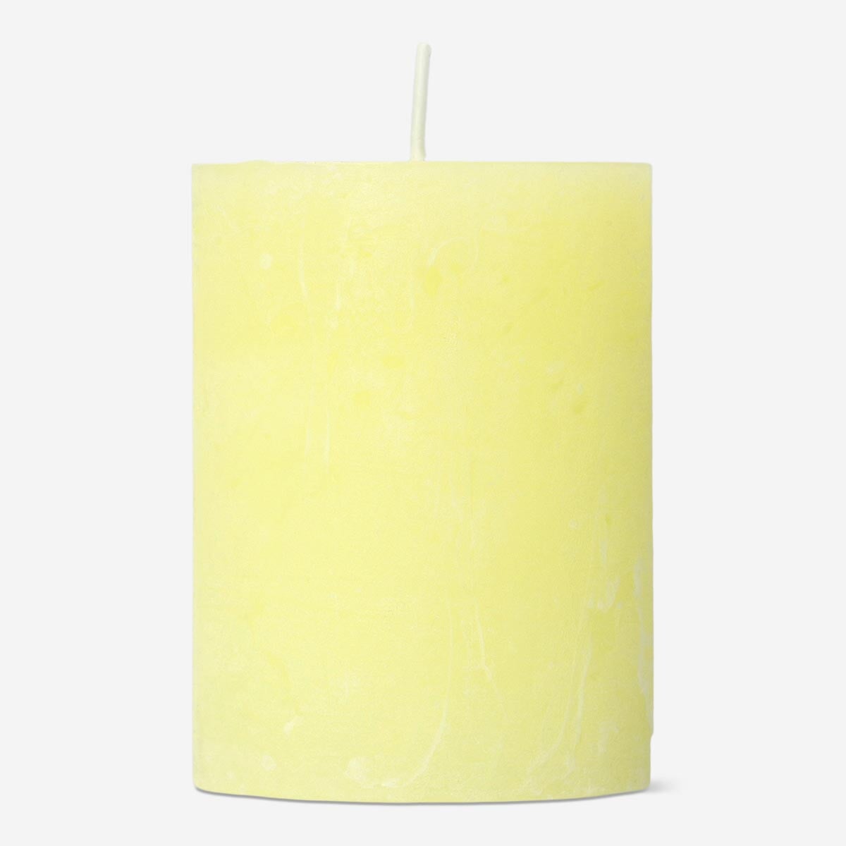 Yellow Rustic Pillar Candle - 8 cm Home Flying Tiger Copenhagen 