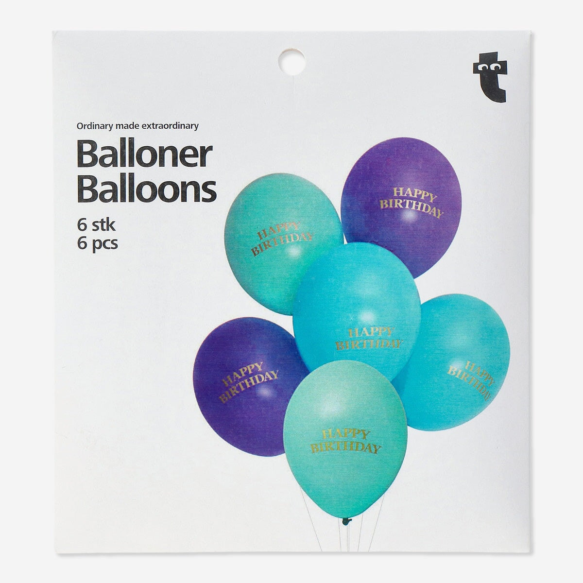 Balloons. 6 pcs Party Flying Tiger Copenhagen 