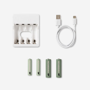Battery charger. With rechargeable batteries Media Flying Tiger Copenhagen 
