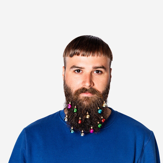 Bolas de Navidad para la barba
