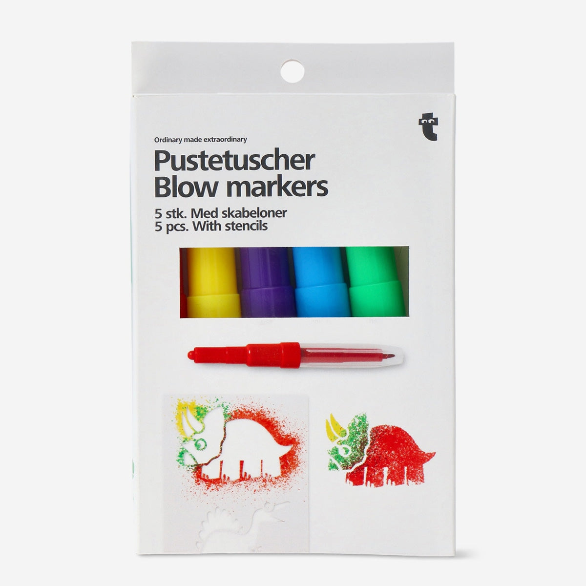 Blow markers. With stencils Hobby Flying Tiger Copenhagen 