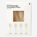 Champagne flutes. 4 pcs Party Flying Tiger Copenhagen 