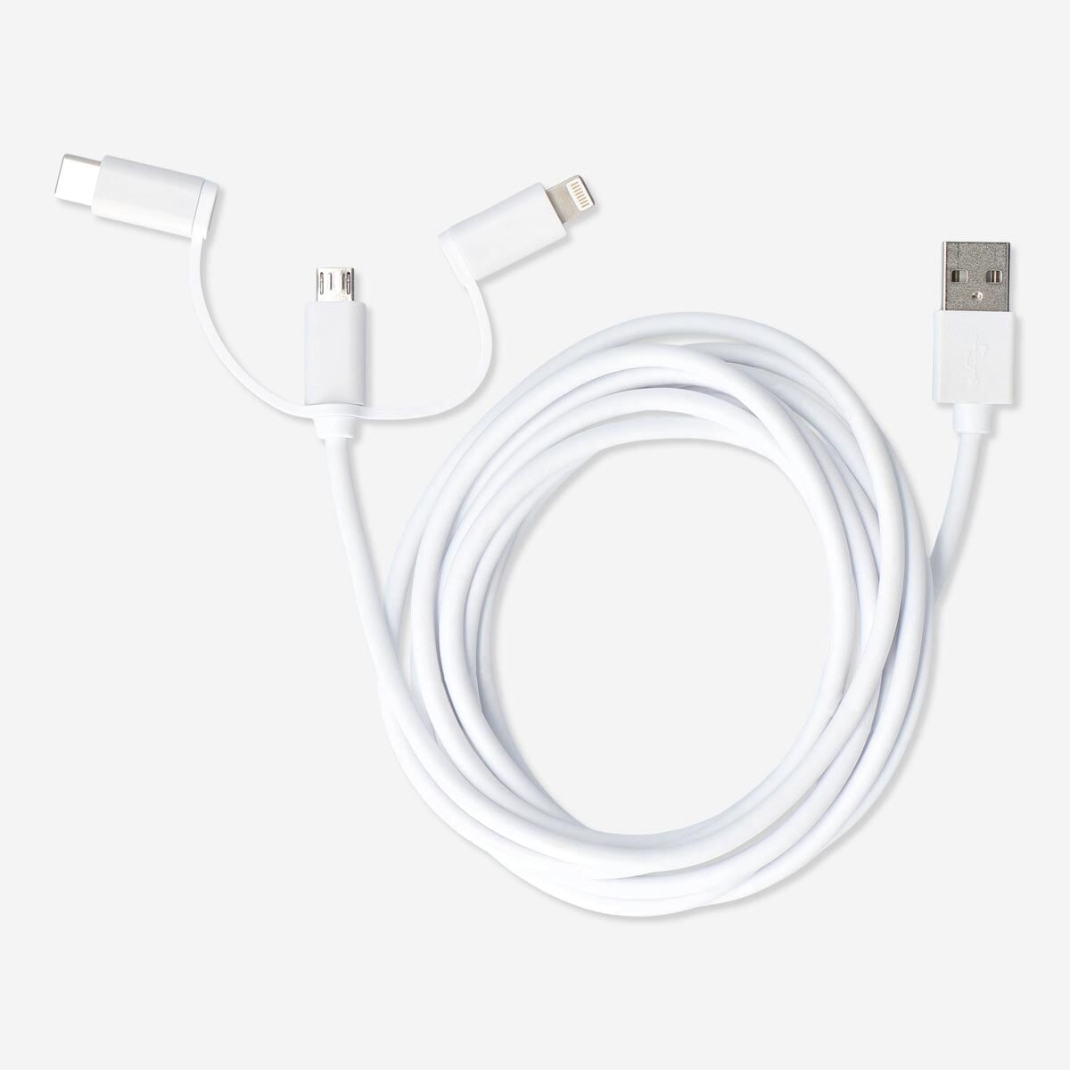 Charging cable. For USB-C, Micro USB and lightning Media Flying Tiger Copenhagen 