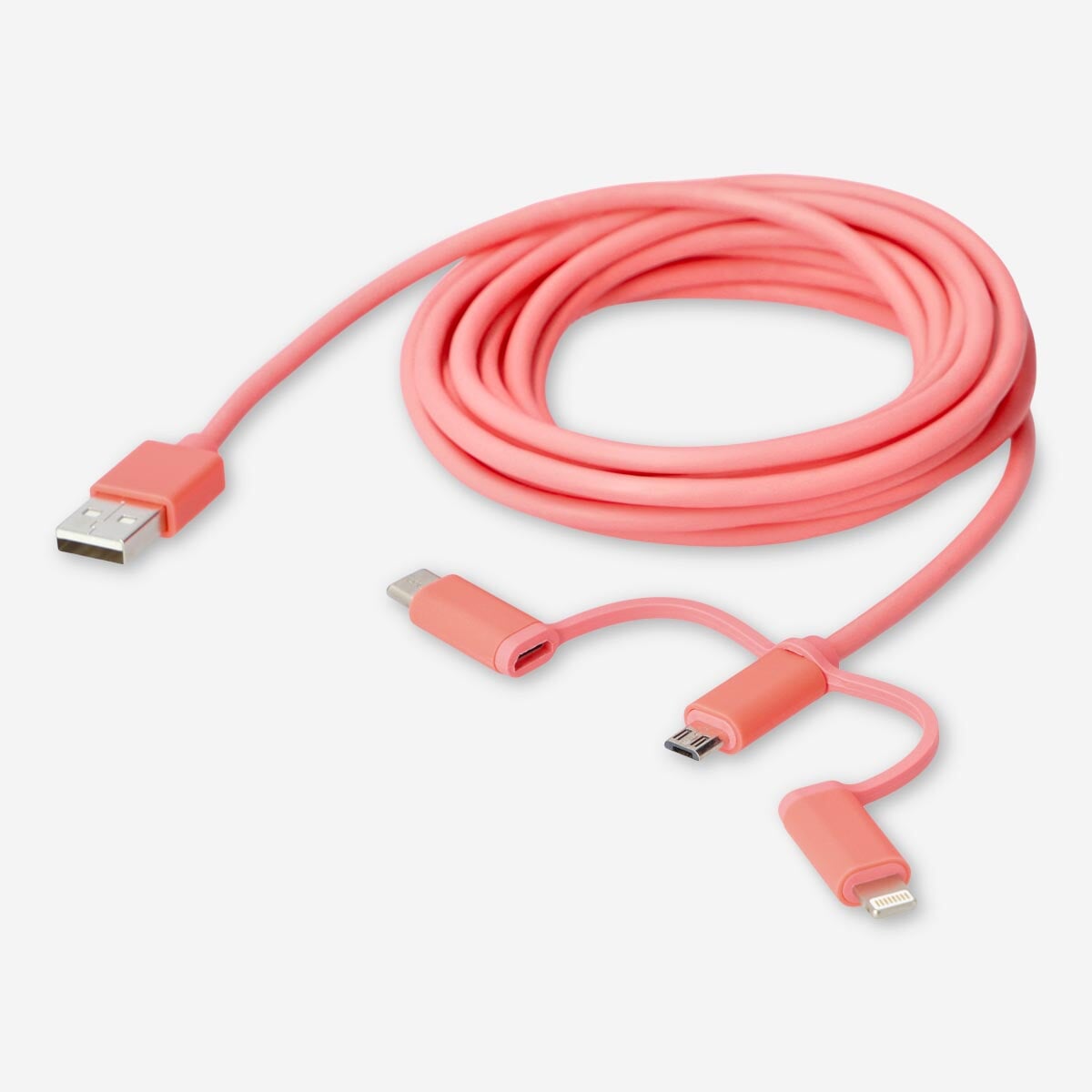 Charging cable. For USB-C, Micro USB and lightning Media Flying Tiger Copenhagen 