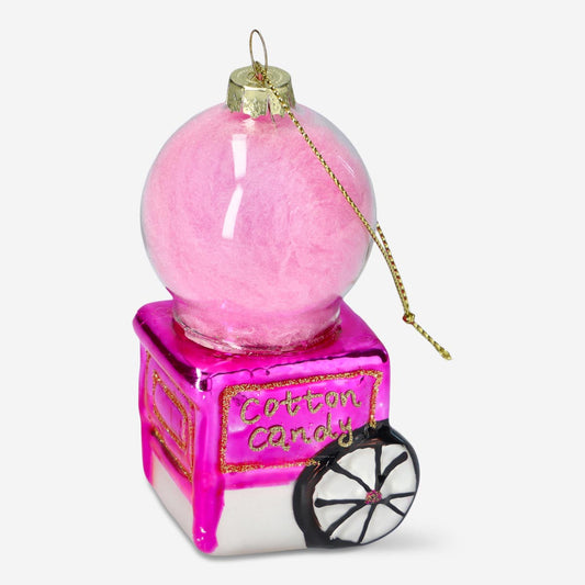 Christmas bauble. Candyfloss machine