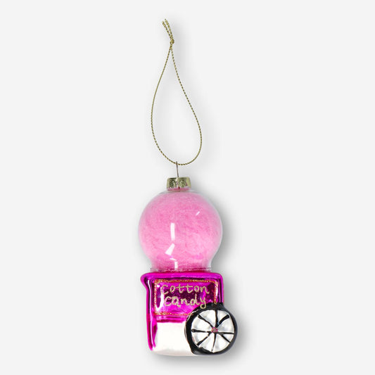 Christmas bauble. Candyfloss machine