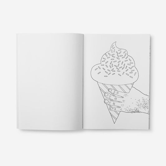 Inspire creativity with a 50-page blue colouring book