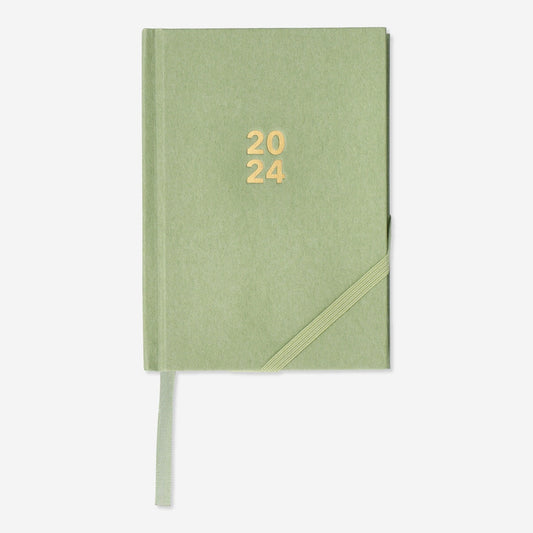 Bloc-notes semainier A4, planning perpétuel - sauge – Seven Paper
