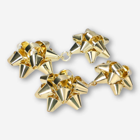 Earrings as gold Christmas stars