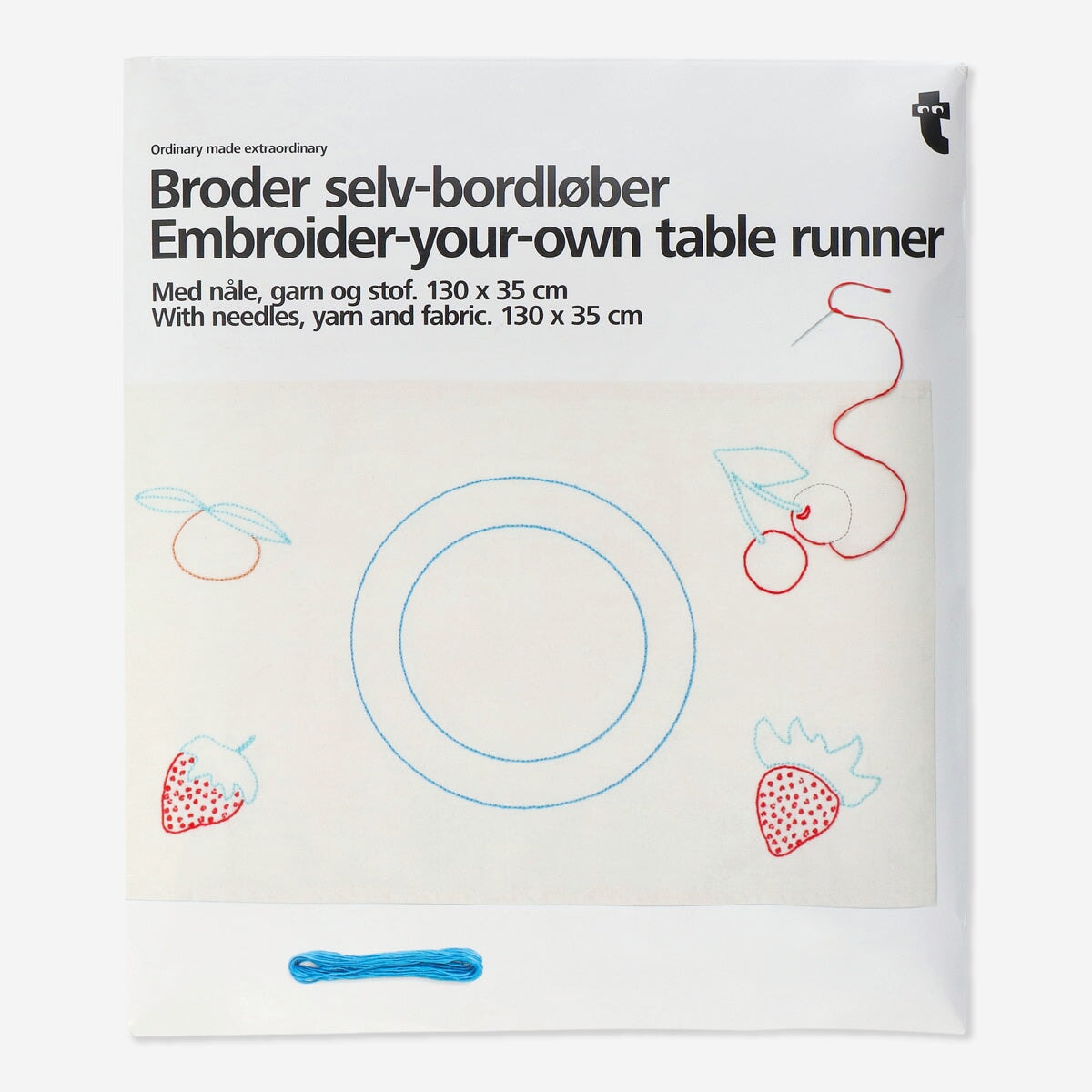 Embroider-your-own table runner Hobby Flying Tiger Copenhagen 