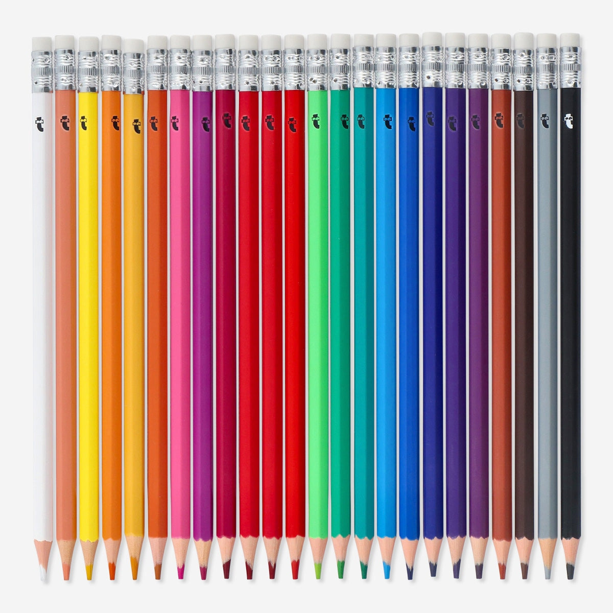 Erasable coloured pencils. 24 pcs Office Flying Tiger Copenhagen 