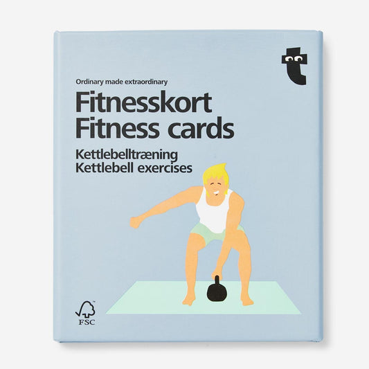 Fitness cards. Kettlebell exercises