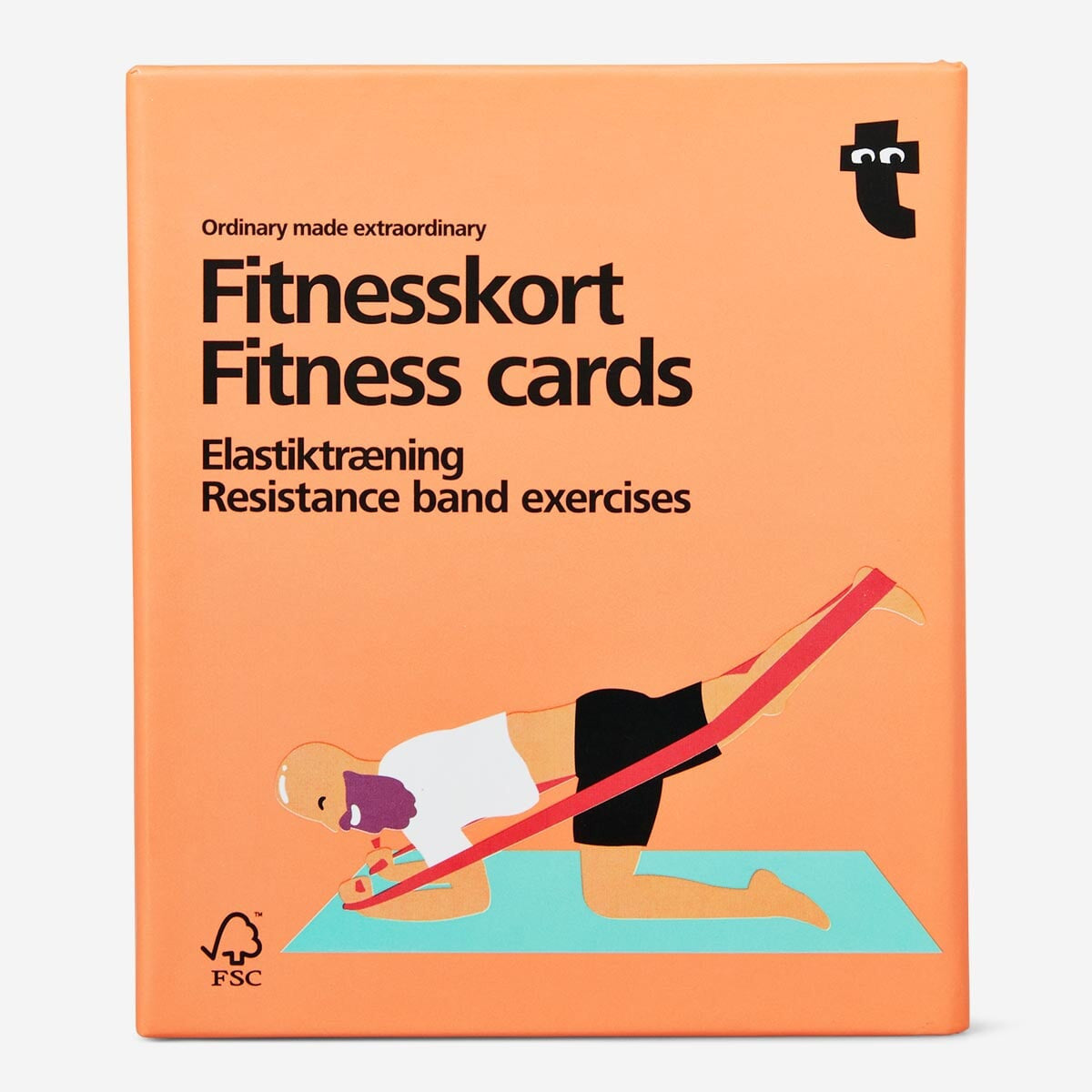 Fitness cards. Resistance band exercises Leisure Flying Tiger Copenhagen 
