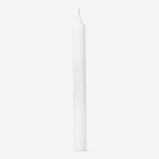 White Dinner Candle - 24 cm