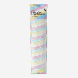 XL marshmallow with tutti frutti flavor from Flying Tiger Copenhagen, showing colorful, fruity-flavored soft confection.