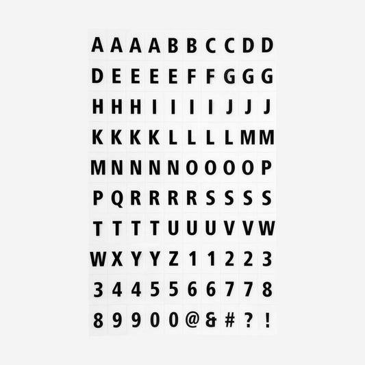 Lettere in scatola leggera. A4