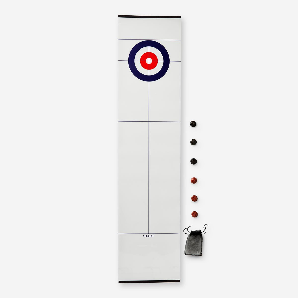 Flying Tiger Copenhagen Poo Curling Game gadget featuring colorful game pieces and a fun, playful design on a flat surface.