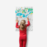 Color-your-own poster for hobbies by Flying Tiger Copenhagen featuring a creative, fun design for artistic activities.