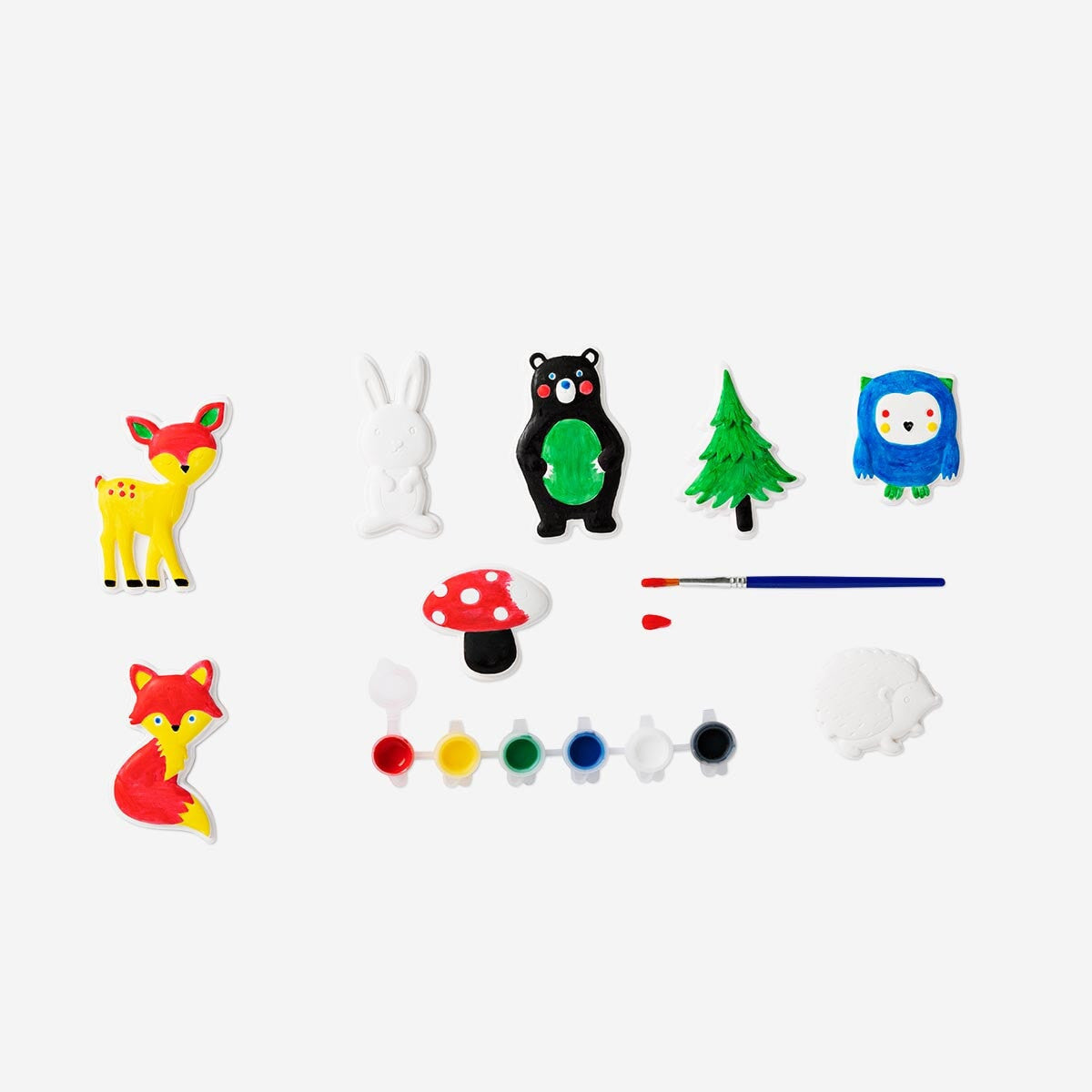 Paint-your-own animals. 8 pcs Hobby Flying Tiger Copenhagen 