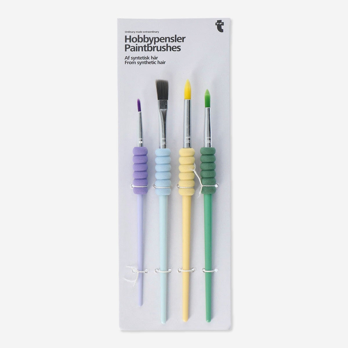 Paintbrushes. Synthetic hair Hobby Flying Tiger Copenhagen 