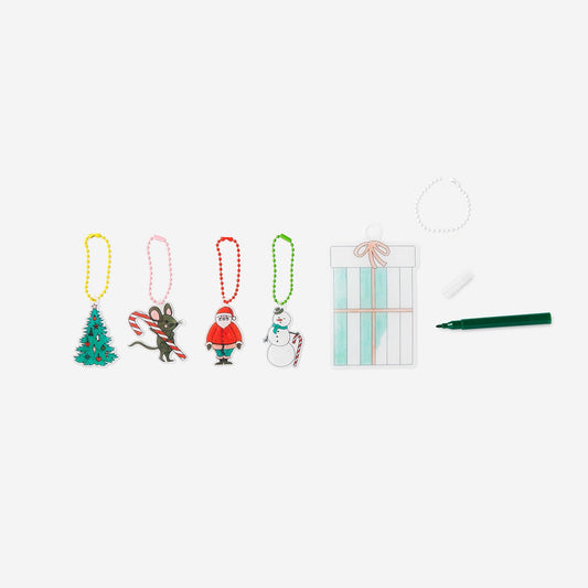 Termokurczliwy plastik. Ze znacznikami i pierścionkami na klucze